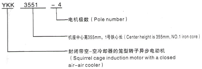 YKK系列(H355-1000)高压邳州三相异步电机西安泰富西玛电机型号说明